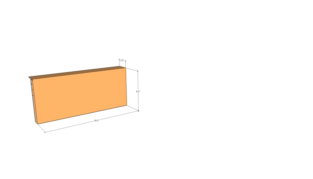 Corten Edge FT2.5" x 18" x 8" x 11ga