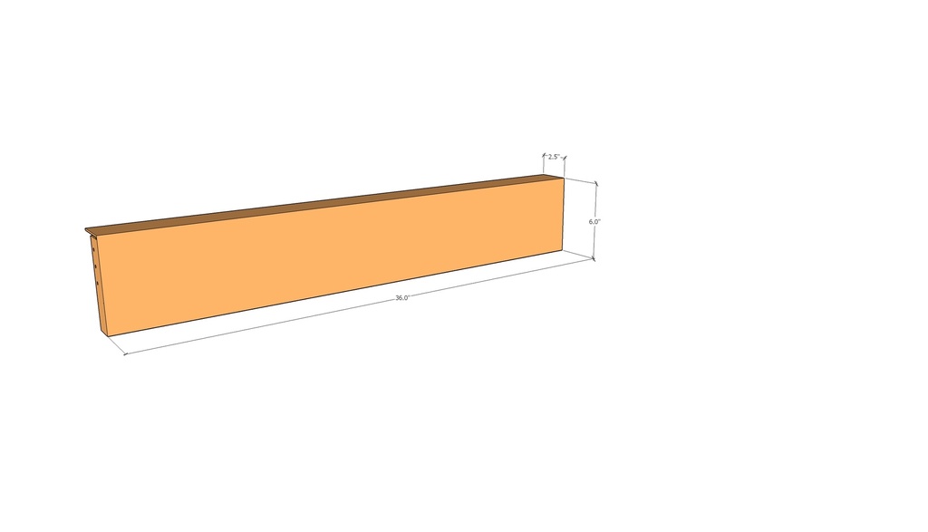 Corten Edge FT2.5" x 36" x 6" x 11ga