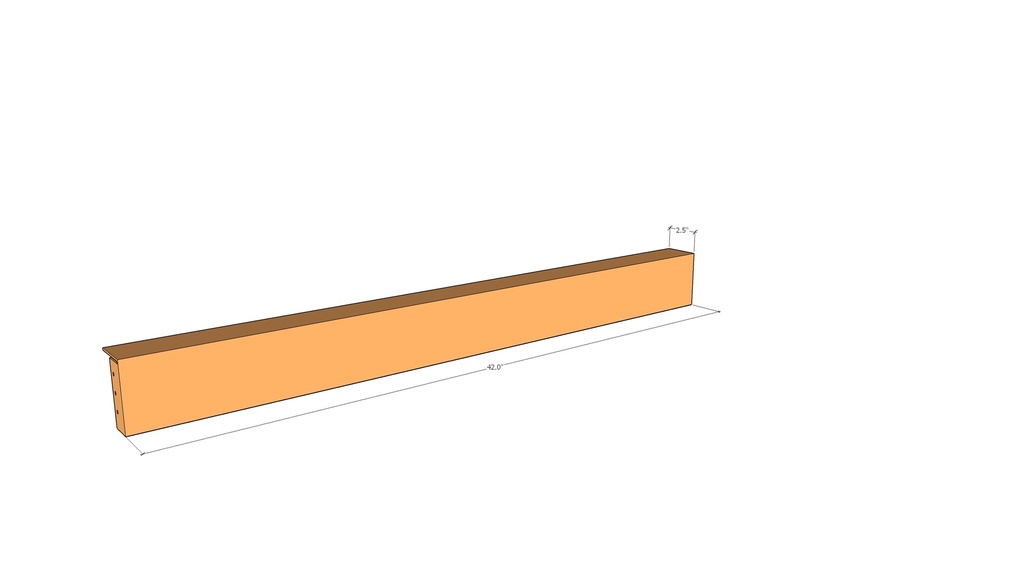 Corten Edge FT2.5" x 42" x 4" x 11ga