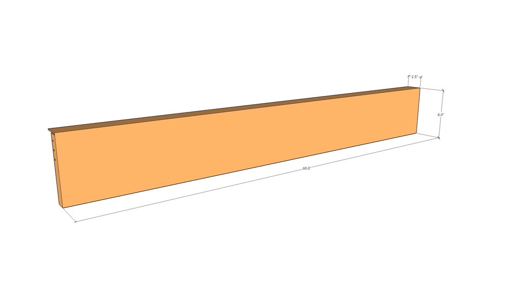 Corten Edge FT2.5" x 60" x 8" x 11ga