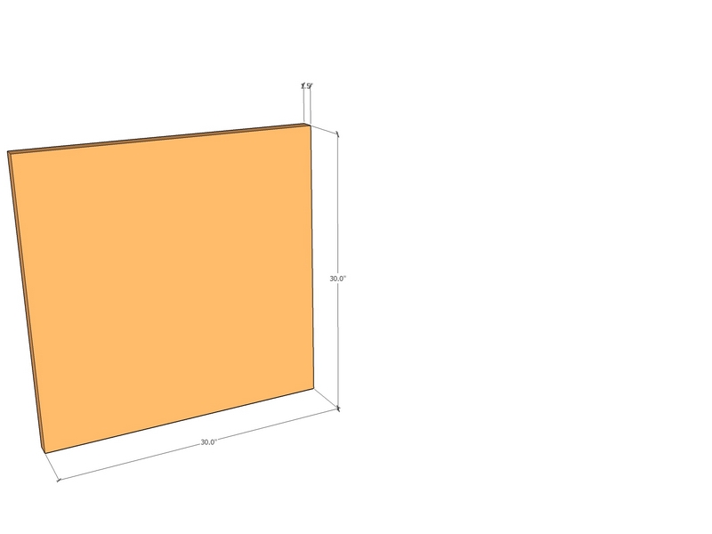 Corten Panel 30" x 30" x 11ga Top