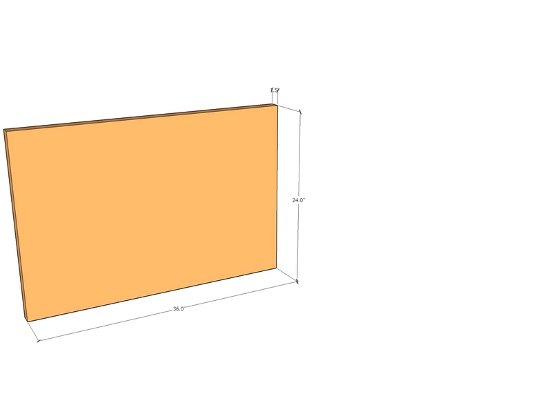 Corten Panel 36" x 24" x 11ga Top