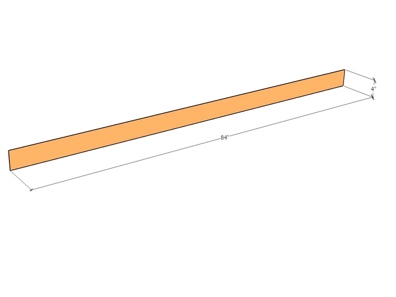 Corten Edge 84" x 4" x 4ga