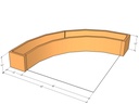 Quarter planter 48"-60" radius x 12T