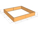 Rectangular planter kit 8'4" x 8'4" x 15"T