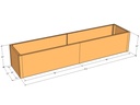 Rectangular planter kit 8'4" x 22" x 18"T