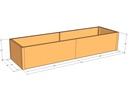 Rectangular planter kit 8'4" x 28" x 18"T
