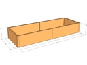 Rectangular planter kit 8'4" x 34" x 15"T