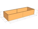 Rectangular planter kit 8'4" x 34" x 18"T