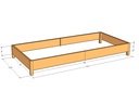 Rectangular planter kit 8'4" x 3'10" x 8"T