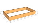 Rectangular planter kit 8'4" x 4'4" x 12"T