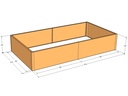 Rectangular planter kit 8'4" x 4'4" x 18"T