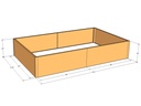 Rectangular planter kit 8'4" x 4'10" x 18"T