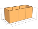 Rectangular planter kit 9'4" x 3'10" x 48"T
