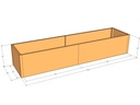 Rectangular planter kit 9'10" x 28" x 21"T