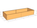 Rectangular planter kit 9'10" x 40" x 18"T