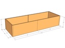 Rectangular planter kit 9'10" x 40" x 24"T