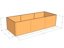 Rectangular planter kit 9'10" x 3'10" x 30"T