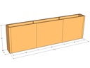 Rectangular planter kit 9'11" x 12" x 36"T