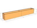 Rectangular planter kit 10'4" x 16" x 18"T