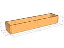 Rectangular planter kit 10'4" x 25" x 18"T