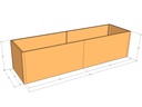 Rectangular planter kit 10'4" x 34" x 30"T