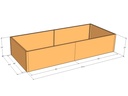 Rectangular planter kit 10'4" x 4'4" x 24"T