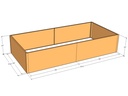 Rectangular planter kit 10'4" x 4'10" x 24"T