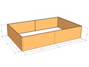 Rectangular planter kit 10'4" x 6'4" x 24"T
