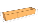 Rectangular planter kit 10'10" x 28" x 21"T