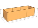 Rectangular planter kit 10'10" x 3'10" x 30"T