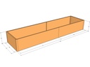 Rectangular planter kit 11'4" x 34" x 18"T