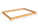Rectangular planter kit 11'4" x 7'10" x 8"T