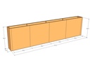 Rectangular planter kit 11'11" x 12" x 36"T