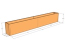 Rectangular planter kit 12'4" x 16" x 24"T