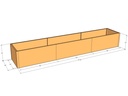 Rectangular planter kit 12'10" x 28" x 21"T