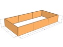 Rectangular planter kit 13'4" x 6'4" x 24"T