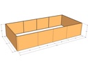 Rectangular planter kit 13'4" x 6'4" x 30"T