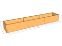 Rectangular planter kit 13'10" x 28" x 21"T