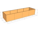 Rectangular planter kit 13'10" x 3'10" x 30"T