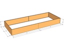 Rectangular planter kit 14'4" x 5'4" x 18"T