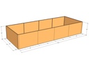 Rectangular planter kit 14'4" x 5'4" x 30"T