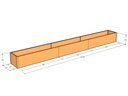 Rectangular planter kit 14'10" x 19" x 15"T