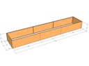 Rectangular planter kit 14'10" x 34" x 18"T