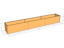 Rectangular planter kit 15'4" x 25" x 24"T