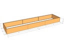 Rectangular planter kit 15'4" x 40" x 15"T