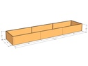 Rectangular planter kit 15'4" x 40" x 18"T