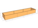 Rectangular planter kit 15'4" x 40" x 21"T