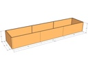 Rectangular planter kit 15'4" x 40" x 24"T