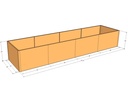Rectangular planter kit 15'10" x 3'10" x 30"T